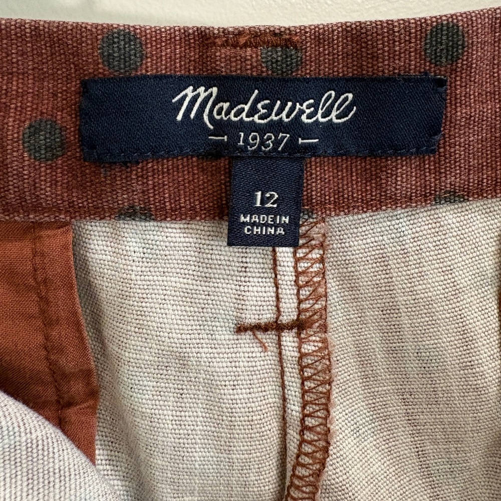 ✨ Madewell Polka Dot Tailored Shorts – Size 12 - Picture 4 of 6